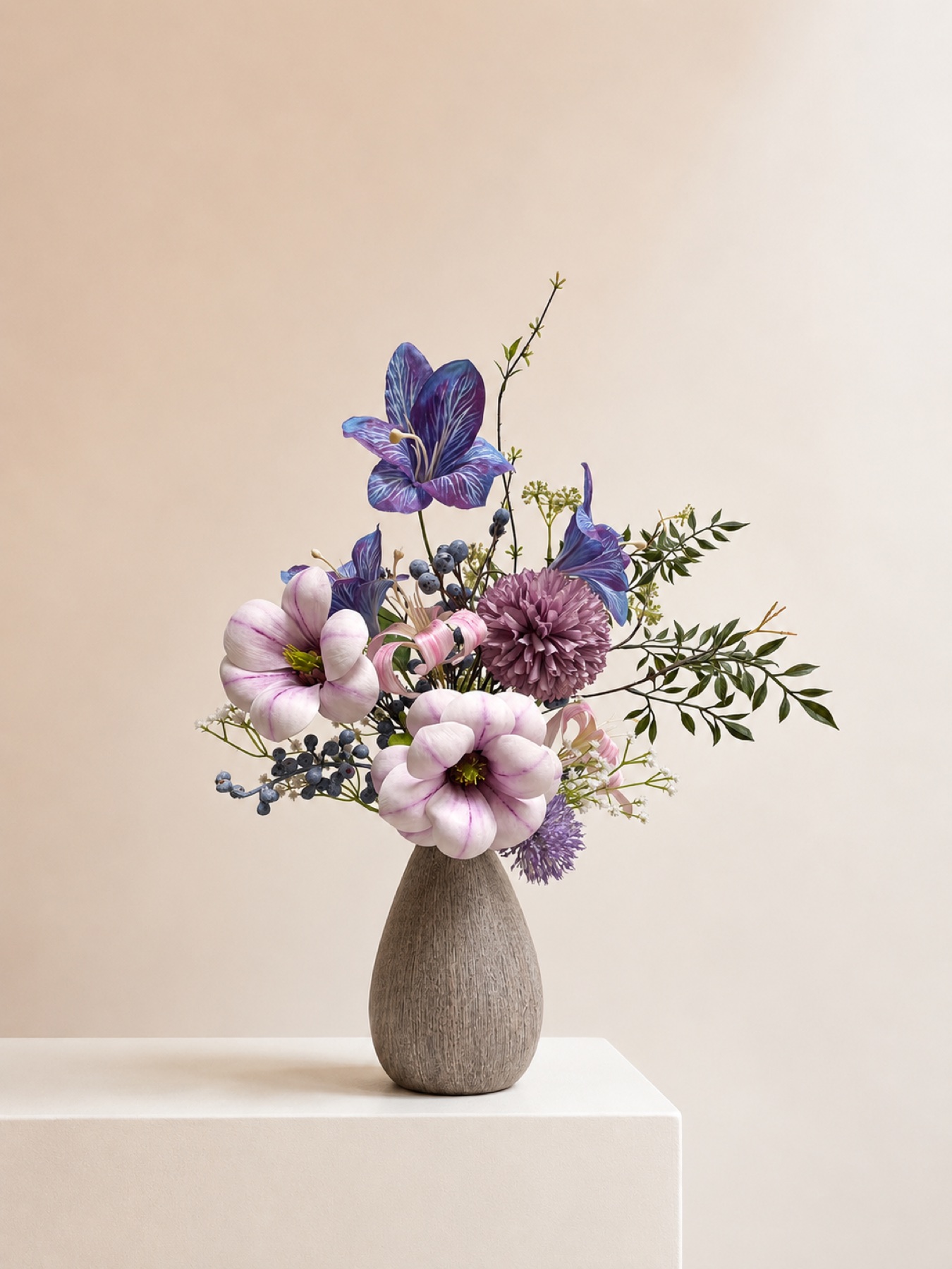 紫霧花序花藝作品