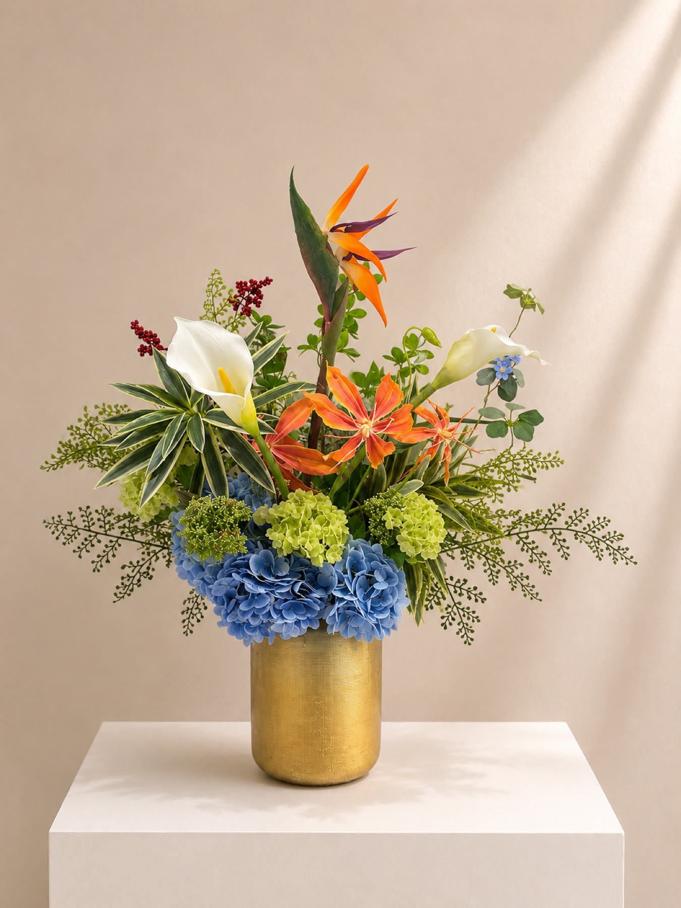 熱帶平衡花藝作品